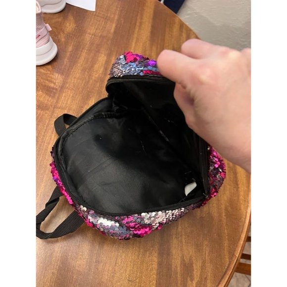 Magic Sequin Pink, Black, & Silver Mini Backpack - Picture 5 of 8
